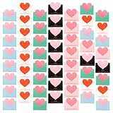 UKCOCO Leere Grußkarten mit Herzmotiv 100 Stück Mehrfarbige Segenskarten aus Papier für Geburtstagsfeiern und Persönliche Grüße