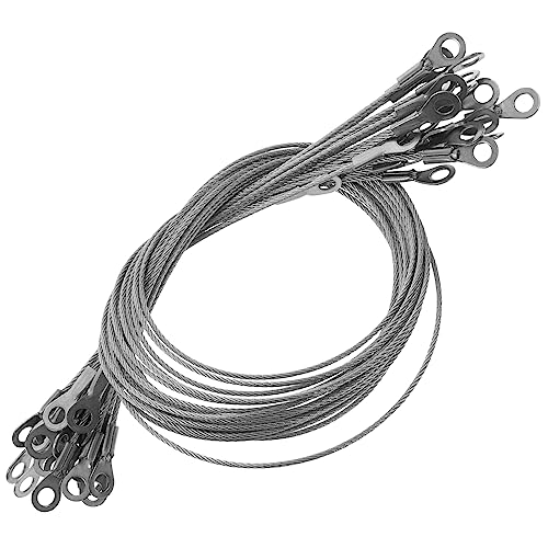 Ciieeo Stainless Steel Lanyard Tether Pcs Cm Safety Harness for Picture Hanging Mirror Sign