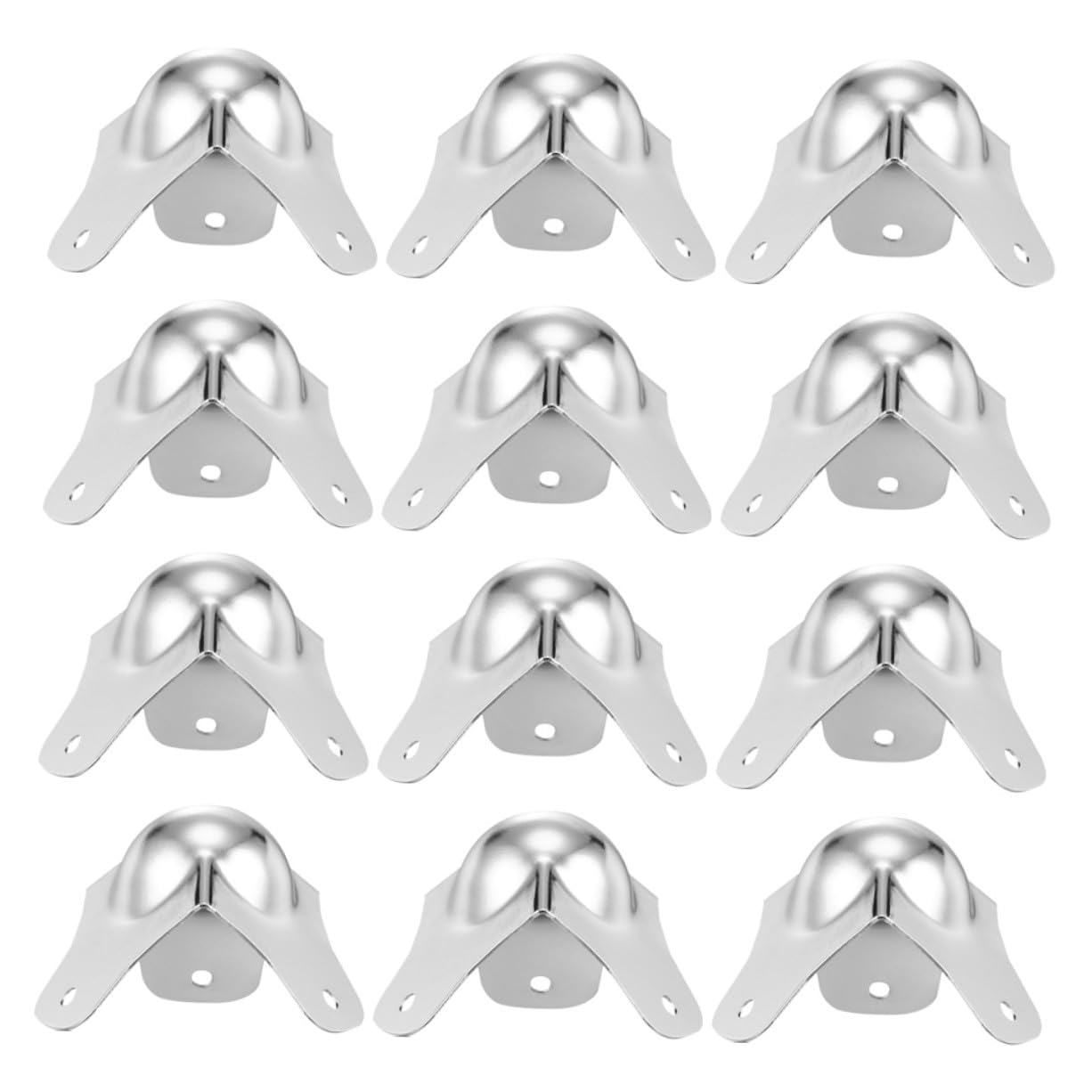 Protector de Esquina Plateado de Hierro Forma de Bola, 12 Piezas Duraderas y Fáciles de Usar para Muebles, Adecuado para Proteger Bordes y Esquinas