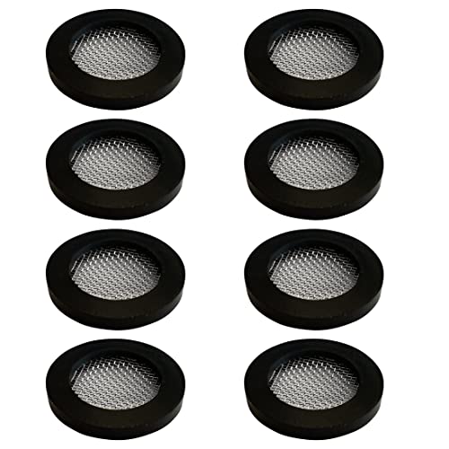 Packung mit 8 Gummischeiben, Dichtung mit Sieb, 24,5 x 16 mm Ø für 3/4-Zulaufschlauch-Gewindeanschluss