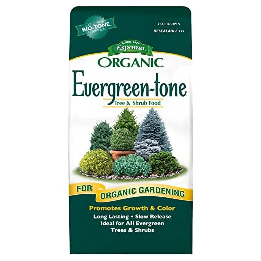 Espoma Organic Evergreen-Tone 4-3-4 Natural & Organic Fertilizer and Plant Food for Evergreen Trees & Shrubs. 8 lb. Bag. Use for Planting & Feeding to Promote Optimum Growth