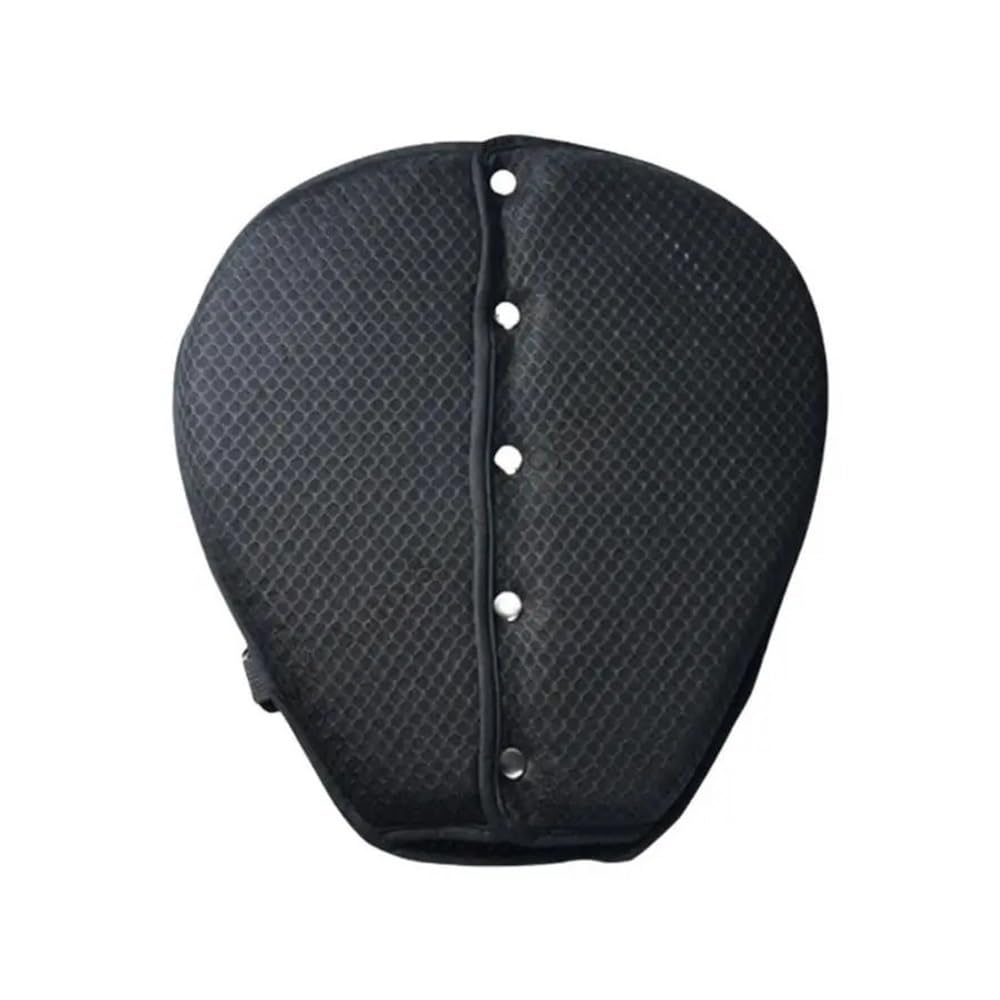 Coussin de siège moto respirant confort nid d'abeille noir