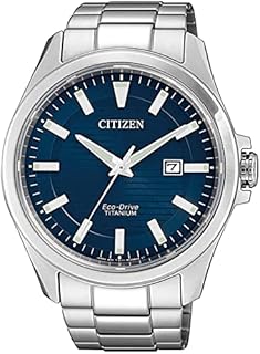 Citizen Herren Analog Eco-Drive Uhr mit Super Titanium Armband BM7470-84L