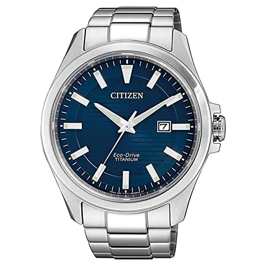 Citizen män analog kvartsklocka med titan armband BM7470-84L