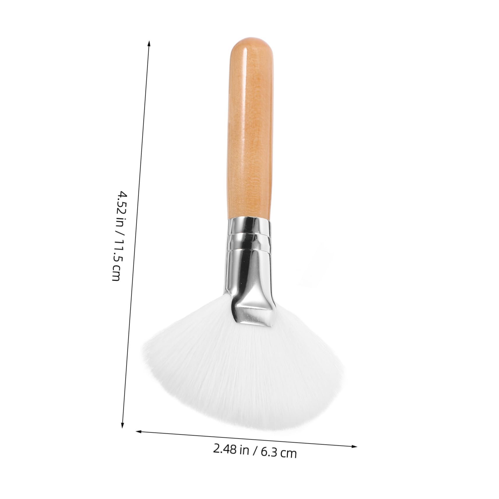 Ipetboom Makeup Brush Kit 2pcs Large Nylon Hair Non-shedding for Smooth Application