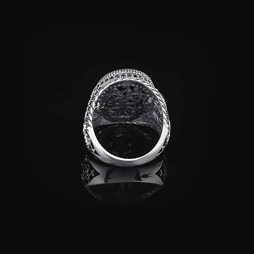 Miniatura 5 de Mens Handmade Ring, Black Onyx Men's Ring, Snake Ring, Black Onyx Ring Sterling Silver, Mens Onyx Snake Ring, Gift for Boyfriend (10)