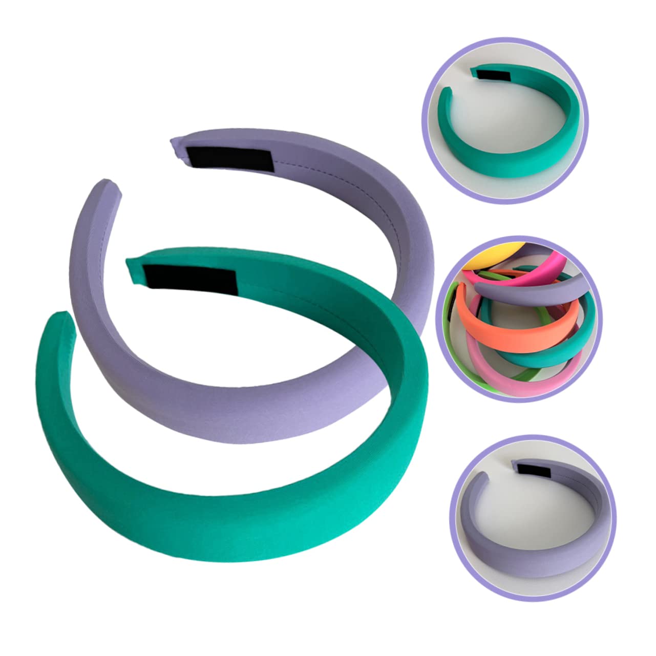 DOITOOL 6stücke Wide Padded Headbands Für Und Mädchen Süße Weiche Haarbänder Zarten Farben Helllila Für Und Verschiedene Frisuren