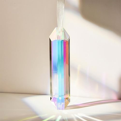 Miniatura 4 de Atrapasoles arcoíris para ventana, atrapasoles de cristal, prisma, lámpara colgante de palo de cristal ABColors colgante de cristal atrapasoles luz