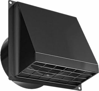 4 Inch Dryer Vent Cover Outside with Magnetic Damper & Removable Mesh, Stainless Steel Wall Mount Extractor Vent Cover with Rubber Cushioned Non-Return Flap, Outside Dryer Vent Cover for House, RV