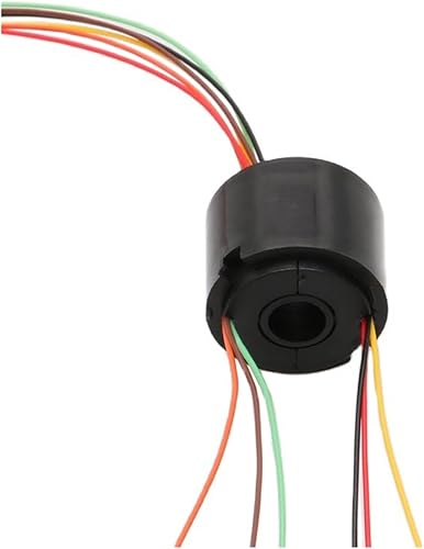 ZERVA 1 unids 246812ch alambres 2A 10A agujero de anillo deslizante de eje hueco, 0.197-1.500 in D22-3.898 in junta giratoria conductora conector