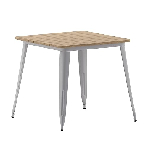 Flash Furniture Declan Commercial Outdoor Dining Table, All Weather Poly