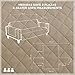 Textilhome Sofa Überzug MALU, Sofabezug 3-Sitzer (160 cm), Couch Überzug Gepolstert & Wende, Sofaschoner SofaÜberwurf Schutzdecke, Universell, Haustierfreundlich, Farbe Beige