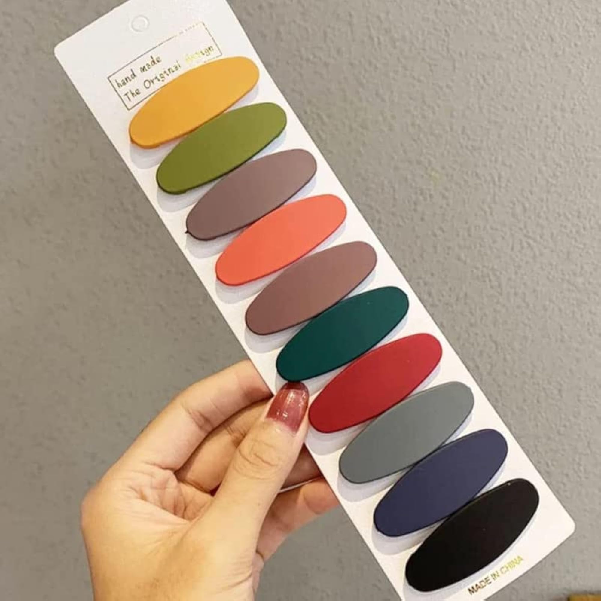 40 Pcs Simple Matte Finish Hair Clips Set