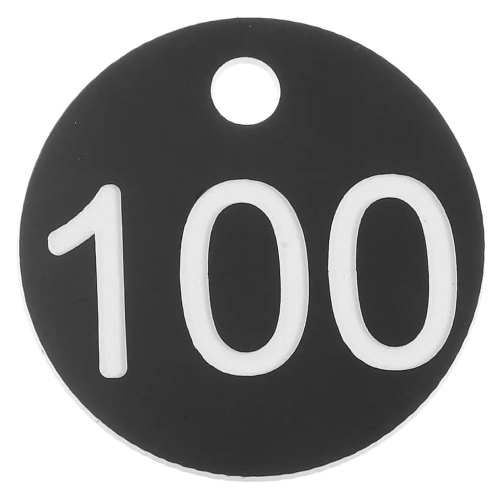 BTYQKZVPM Discs Table Numbers, Round ABS Engraved Number Tags 1-100PC Of 100 Pink Black