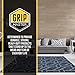 Grip Master 2X Extra Thick Area Rug Pad Grippers, 6 x 9 Feet, Cushioned for Hard Surface Floors, Maximum Gripper and Cushion for Under Rugs, Protection Pads for Hardwood Floor, Under Carpet Mats