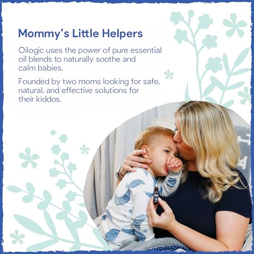 Image of Oilogic Stuffy Nose & Cough, Vapor Bath & Essential Oil Roll-On | Gentle Bath Baby Essentials with 100% Pure Essential Oils Soothe & Comfort - Pediatrician-Tested & Safe for Babies & Toddlers