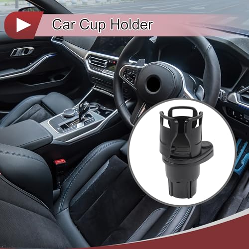 Portavasos para carro 2 en 1 rotatorio 360° ABS negro miniatura 2