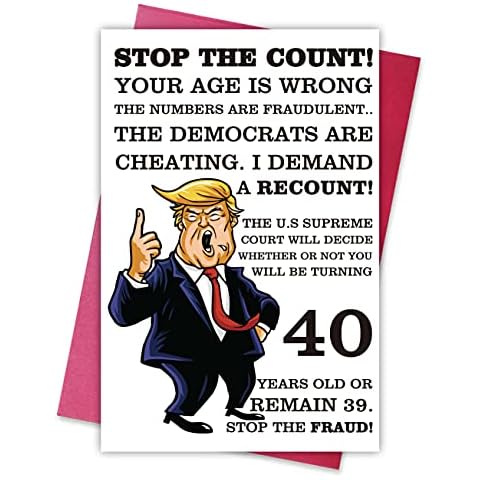 Funny 40th Birthday Card, Humorous 40 Years Old Birthday Card for Friends, Dad, Mom, Brother, Sister Cover