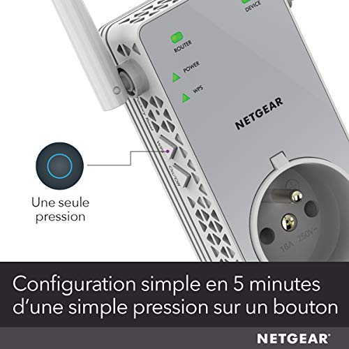 Répéteur Netgear EX3800 WIFI AC750 Dual Band avec prise - vue 7