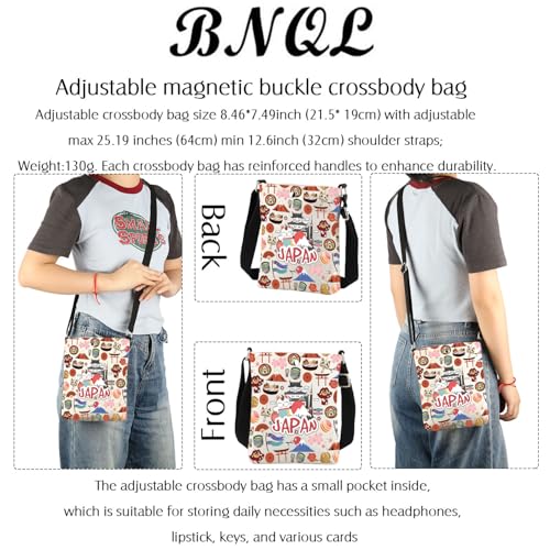 Japan Crossbody Bag Japan Gifts Japan Souvenir Gifts Japanese Lover Gift Japan Travel Cross Body Purse Bag Japanese Sling Bag4