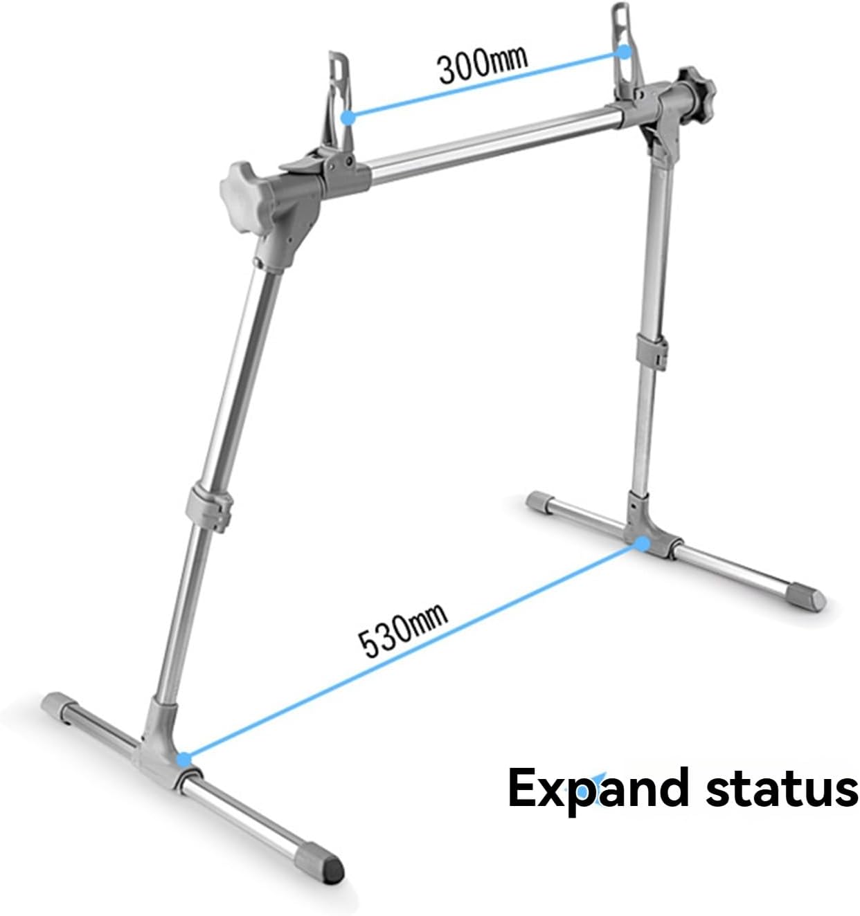 360° Rotatable Tablet Stand for 0-12.9" iPad/Tablets/Phones, Adjustable Height (13.78-17.72") & Foldable Aluminum Holder for Bed, Sofa,Floor,Desk Working, Reading,Watching