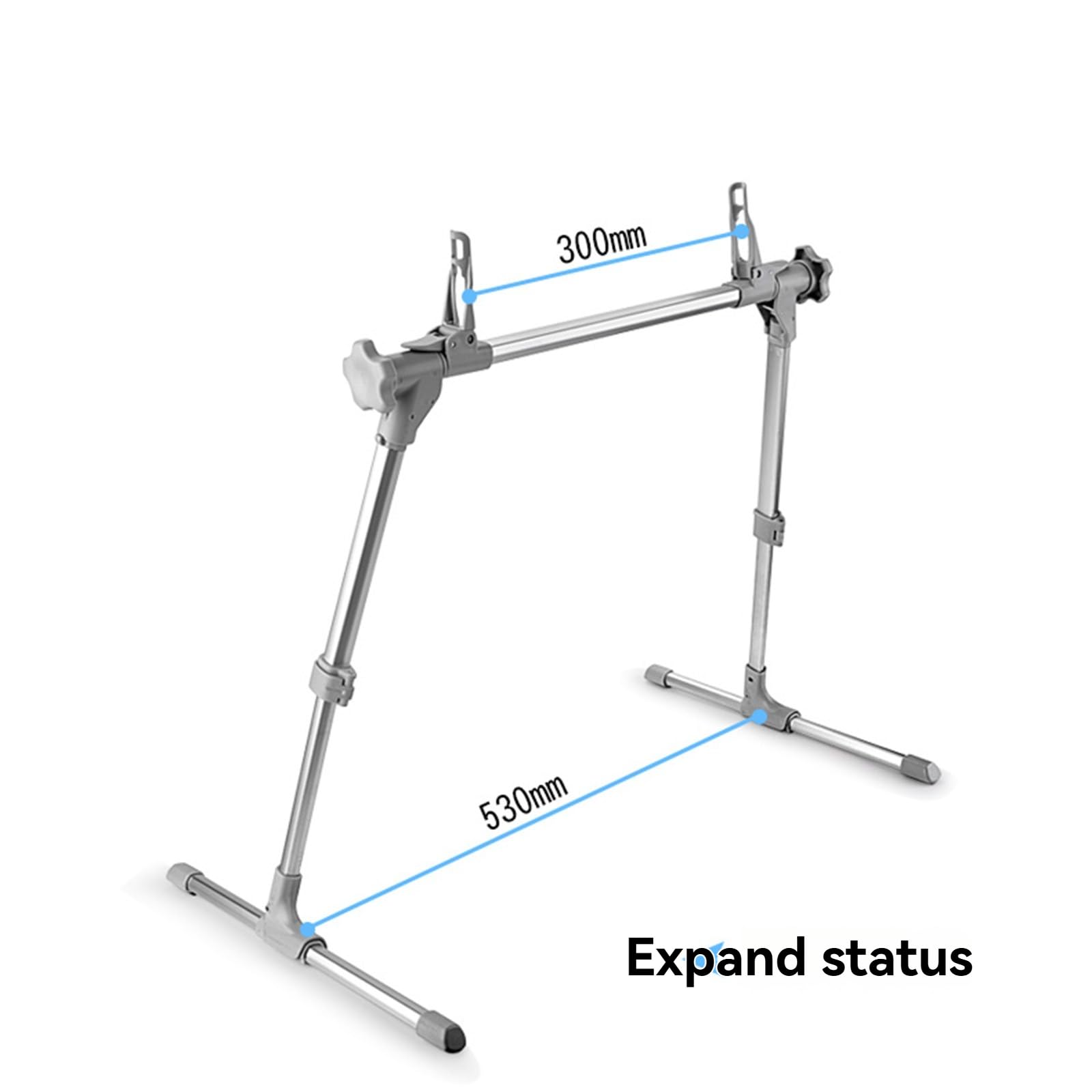 Soporte giratorio de 360° para iPad/tabletas/teléfonos de 0 a 12.9 pulgadas, altura ajustable (13.7-17.7 pulgadas) y soporte de aluminio plegable para cama, sofá, suelo, escritorio, leer, ver