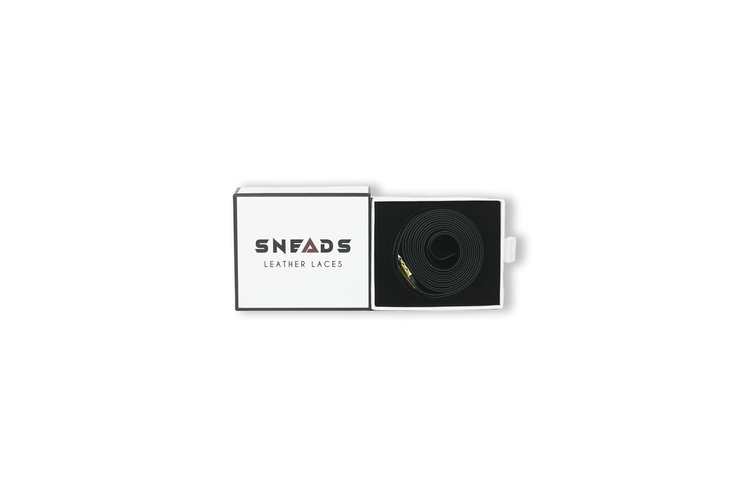 sneads Matte Black Leather Laces | Shoe Laces | Sneaker Laces | Vegan Leather Laces | Premium Upgrade for Your Sneakers & Shoes | Matte Black Shoe Lace (B0D4RD9J7L) Amazon Price History, Amazon Price Tracker