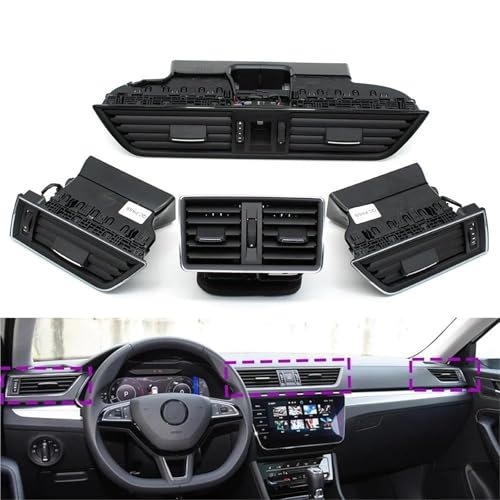 Grille de ventilation centrale Skoda Superb - Remplacement climatisation défectueuse - 3