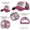 UMIPUBO Baseball Cap Mesh Hats for Men Women Unisex Embroidered Letter Patch Casual Hats Hip Hop Sun Hats (Red) #4