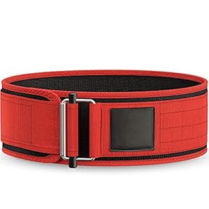 Quick Locking Weightlifting Belt Adjustable Nylon Gym Workout Belts for Men and Women Deadlifting Squatting Lifting Back Support