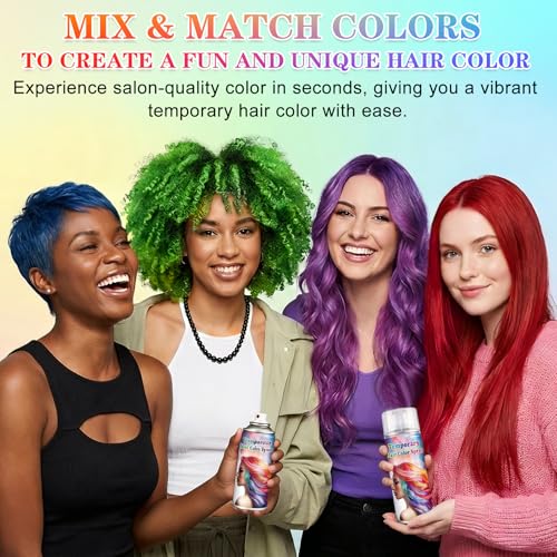 Spray de color negro temporal para cabello 120ML miniatura 6