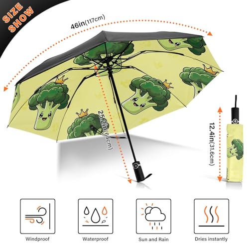 Parapluie de voyage brocoli GAIREG compact et automatique pour vos trajets quotidiens - 3