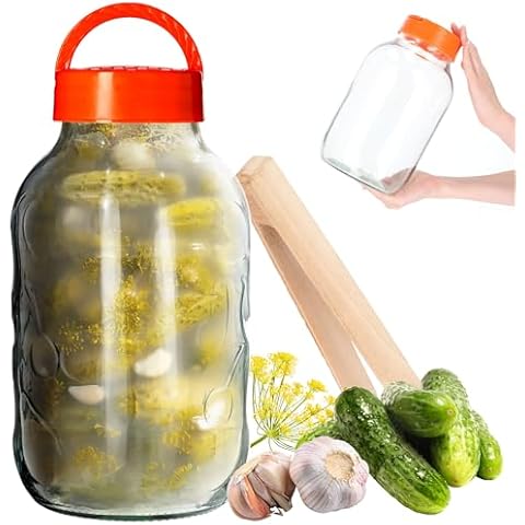KADAX Airtight Preserving Jar with Tongs Cover