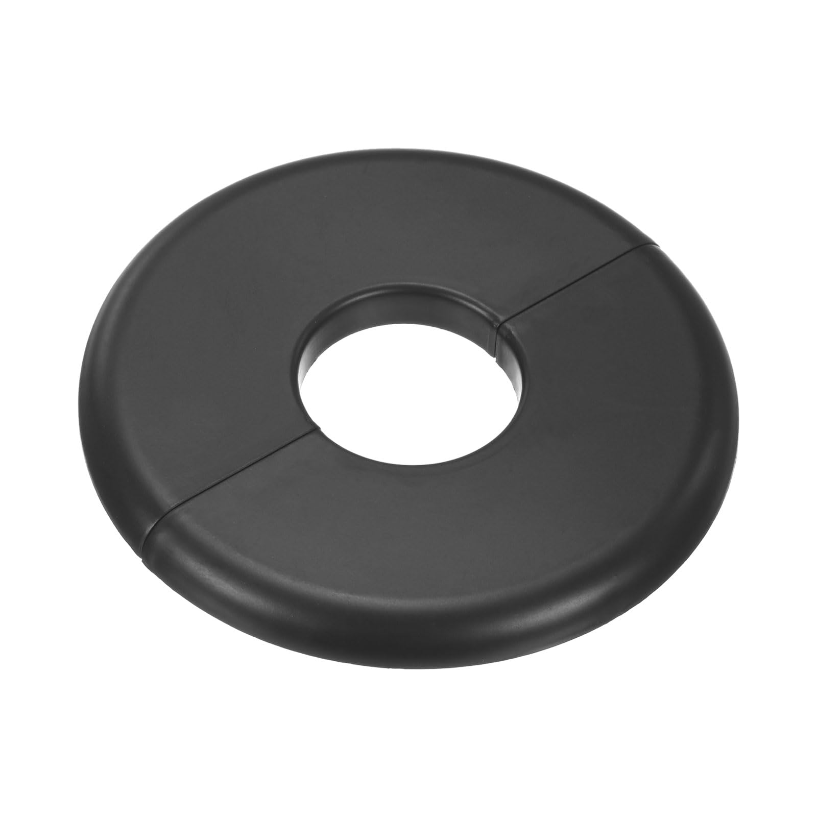 M METERXITY 1-Pack Wall Split Flange, ABS Round Self-Adhesive Escutcheon Plate Cover Buckle for 25 mm/0.98 in Dia Pipe Accessories/Floor/Ceiling,