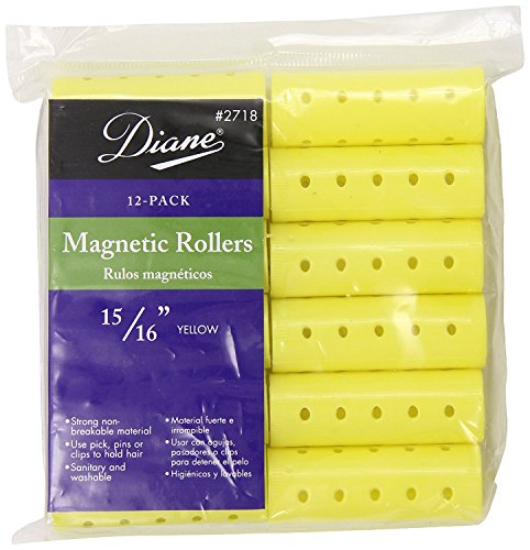 Diane Magnetic Roller - Yellow - 12 Pack