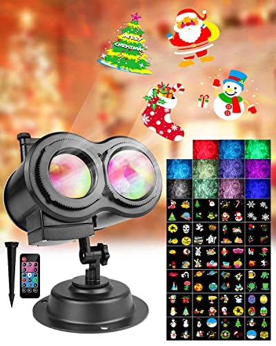 Christmas Projector with 24 Rotating Patterns, IP44 LED