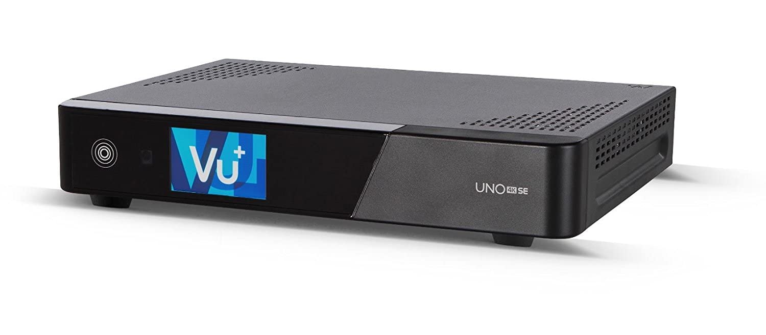 Vu+ UNO 4K SE 1x DVB-C FBC Receiver Twin Tuner PVR Ready Linux Kabelreceiver UHD 2160P TV Receiver Kabel-Fernsehen mit WLAN-Stick 150 Mbits
