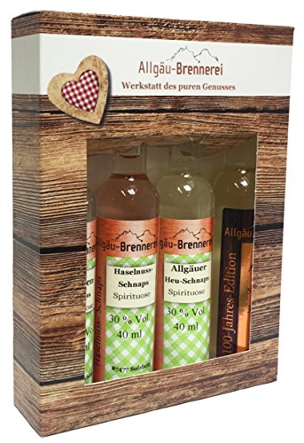 Allgäu-Brennerei Miniaturen-Set 'Schnaps' - 4 x 40 ml