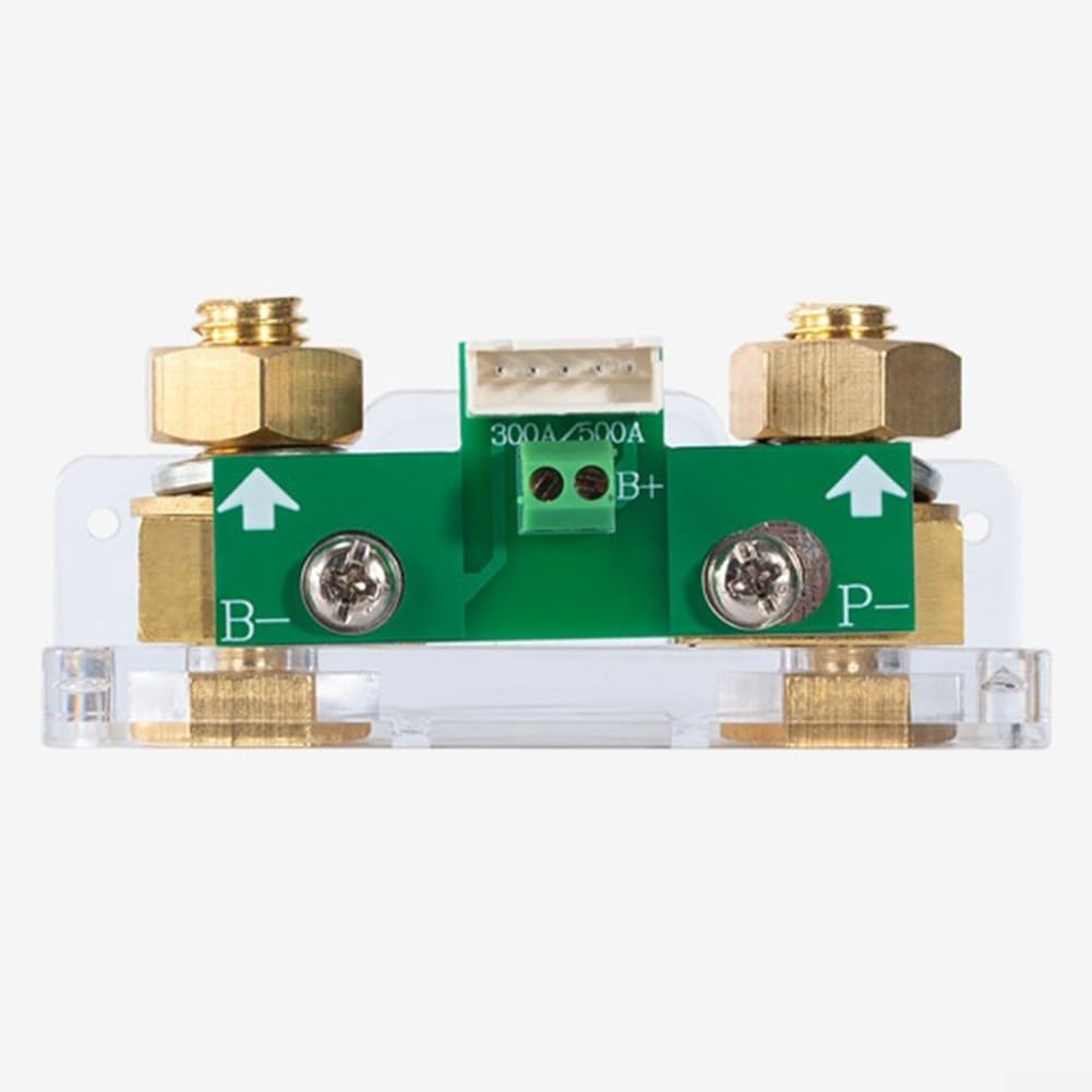 5-in-1 für battery Monitor 8-100V SoC Meter with 500A Shunt 5-in-1 | SoC %, Ah, Amps, Volts display, customizable alarm, prevents deep discharge, extends für battery life
