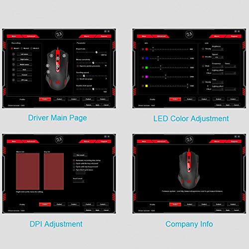Mouse Redragon Pegasus - 7200dpi - 6 Botões - M705