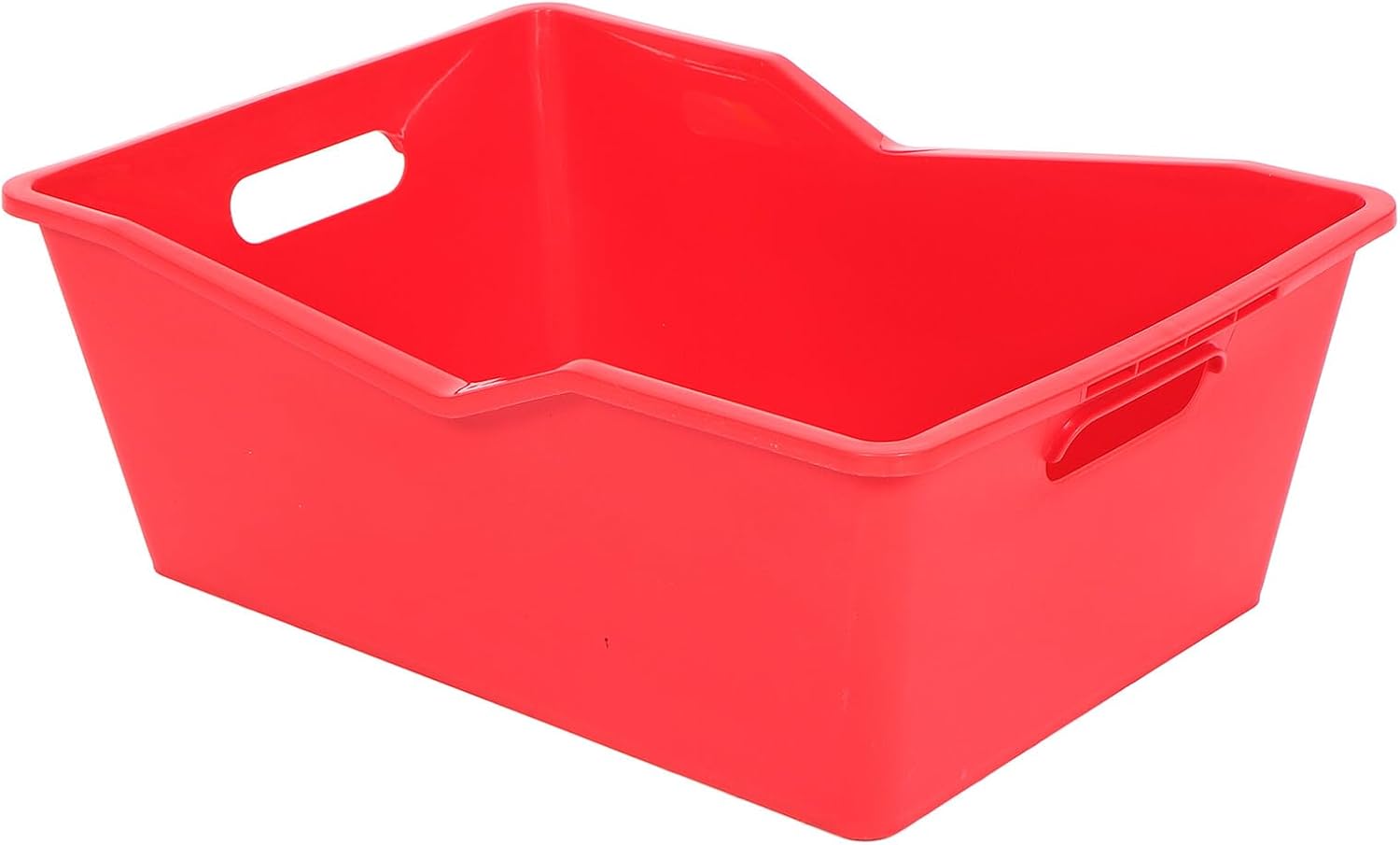 NUOBESTY Thick Plastic Beer Bucket Large Capacity Ice Cooler Tub for Parties Multipurpose Beverage Storage and Chilling Container Reusable Red Geometric Style