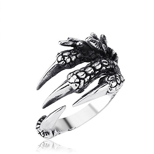 Image of Genuine Stainless Steel Ring for Men Fashion Punk Rock 3D Animal Rings