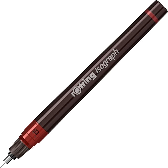 rOtring Isograph Technical Drawing Pen 0.18 mm Refillable Fineliner
