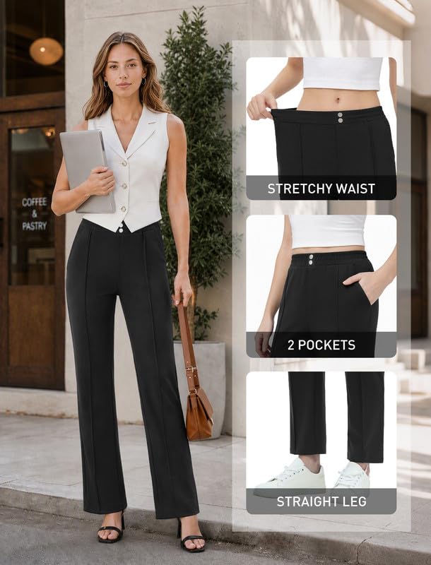 Womens Stretchy Dress Pants - image 5