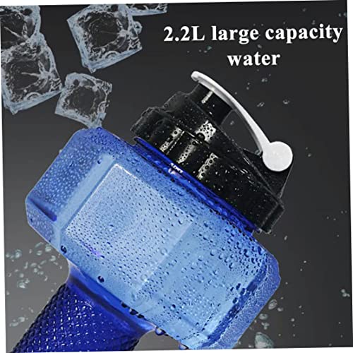 Botella de agua de 2,2 l de gran capacidad deportiva de medio galón 6