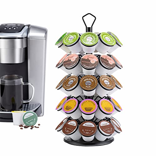 Rice Rat K-Cup Storage Coffee Capsules Pod Holder Carousel Capsule Display Storage For K-Cup（45 Pods-5 Tiers） #TOP8