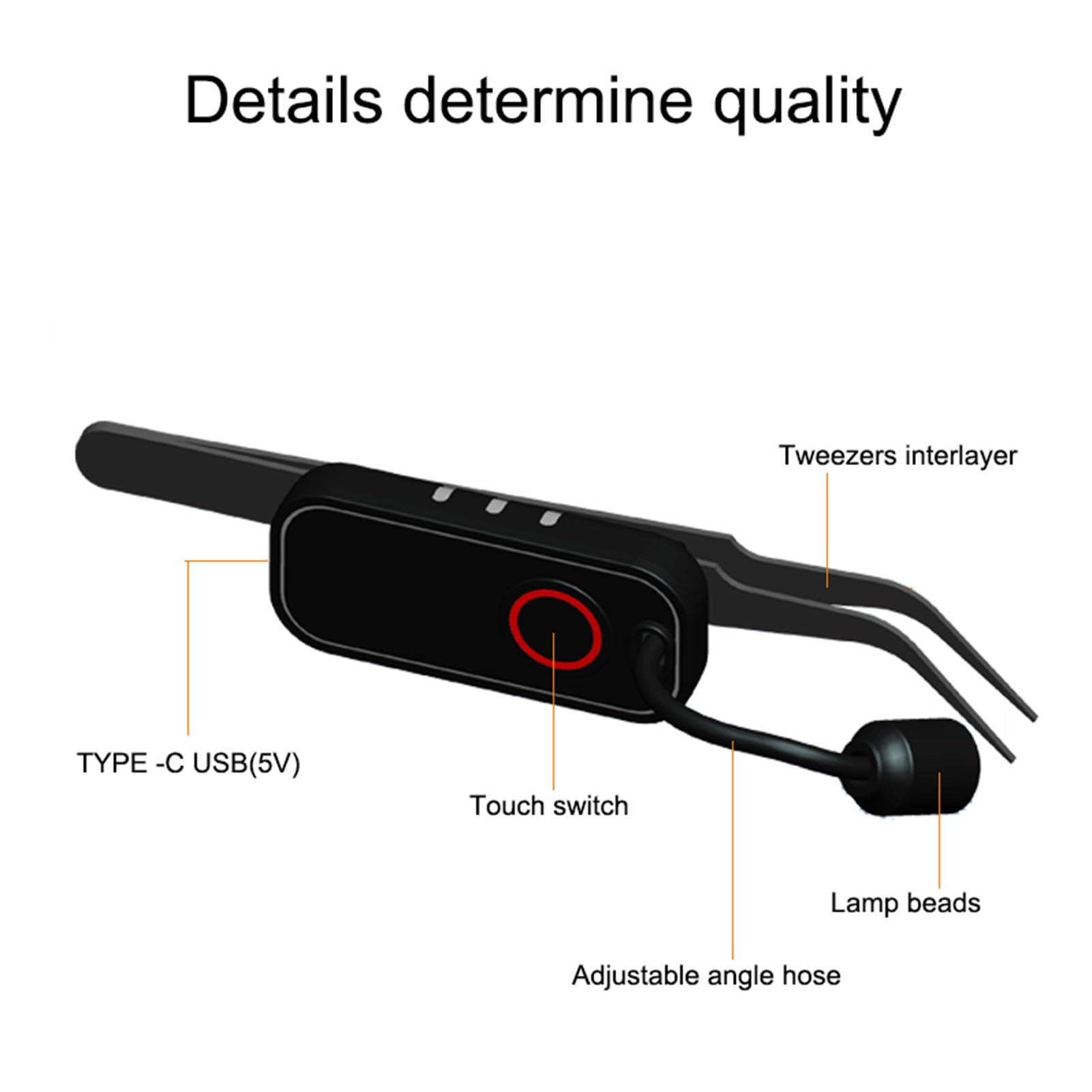 Lampe UV LED pour Extensions de Cils, Lampe à Durcissement Rapide 5 W 405 Nm pour Colle à Cils, Tête Rotative à 180 ° et Batterie Rechargeable, Lumière UV pour Cils
