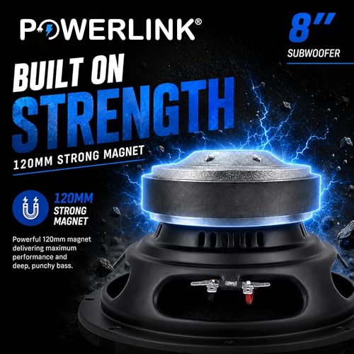 POWERLINK 8" Subwoofer Deep Bass Champion Series - Image 4