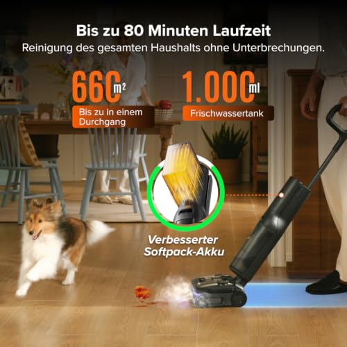 roborock F25 Steam Nass Trockensauger mit Dampf, 180 °C Dampfmopp – Ansicht 6
