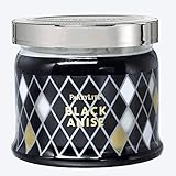  Partylite 3-Docht-Duftwachsglas Schwarzer Anis